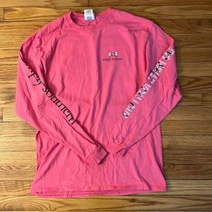 Simply Southern pink long sleeve tee